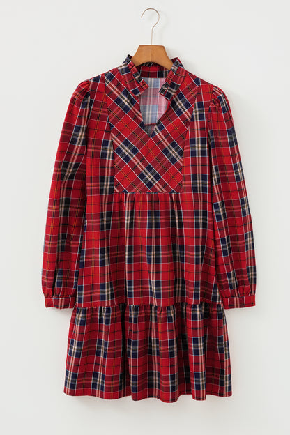 Holly Plaid Tiered Dress