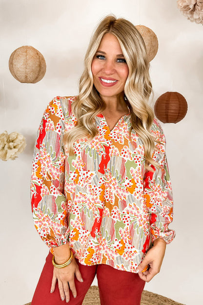 Autumn Aura Long Sleeve Blouse