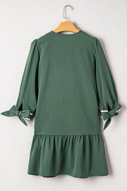 Ricrac Charm Button Dress
