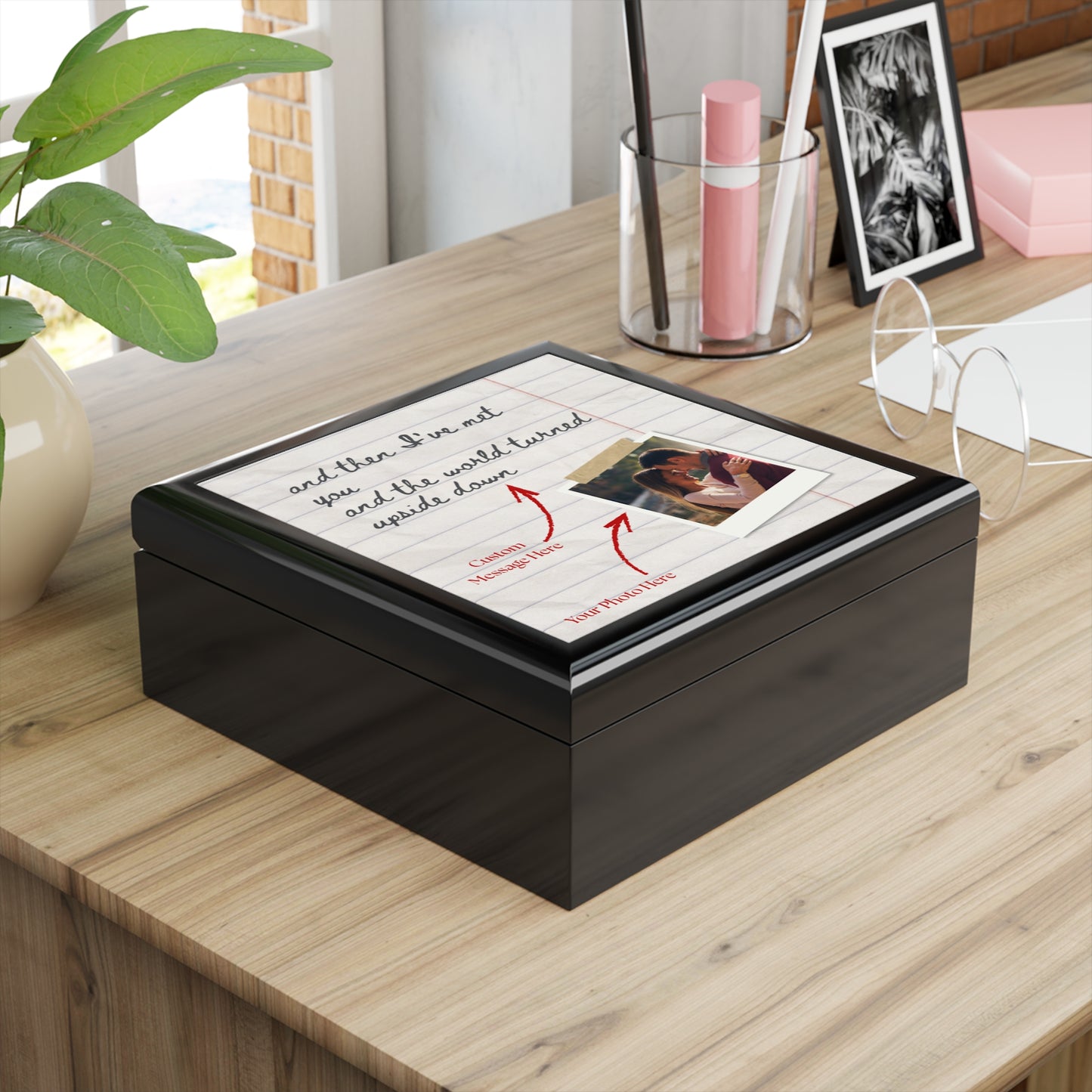 Handwritten Note & Photo Memory Jewelry Box