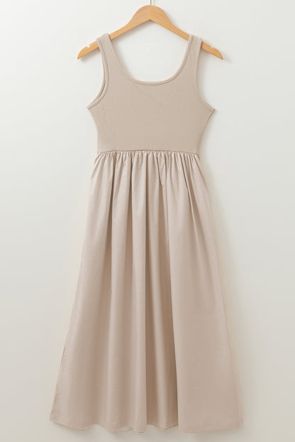 Sandstone Glow Maxi Dress
