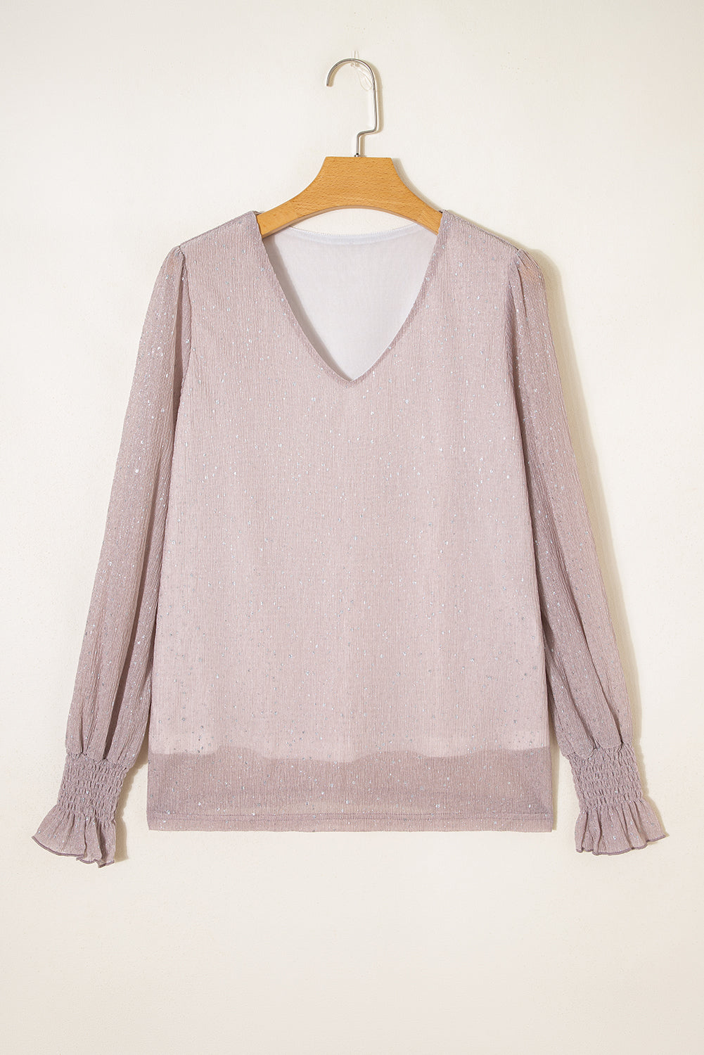 Rose Glow Sequin Blouse