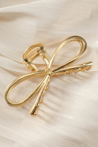 Golden Grace Bow Claw Clip