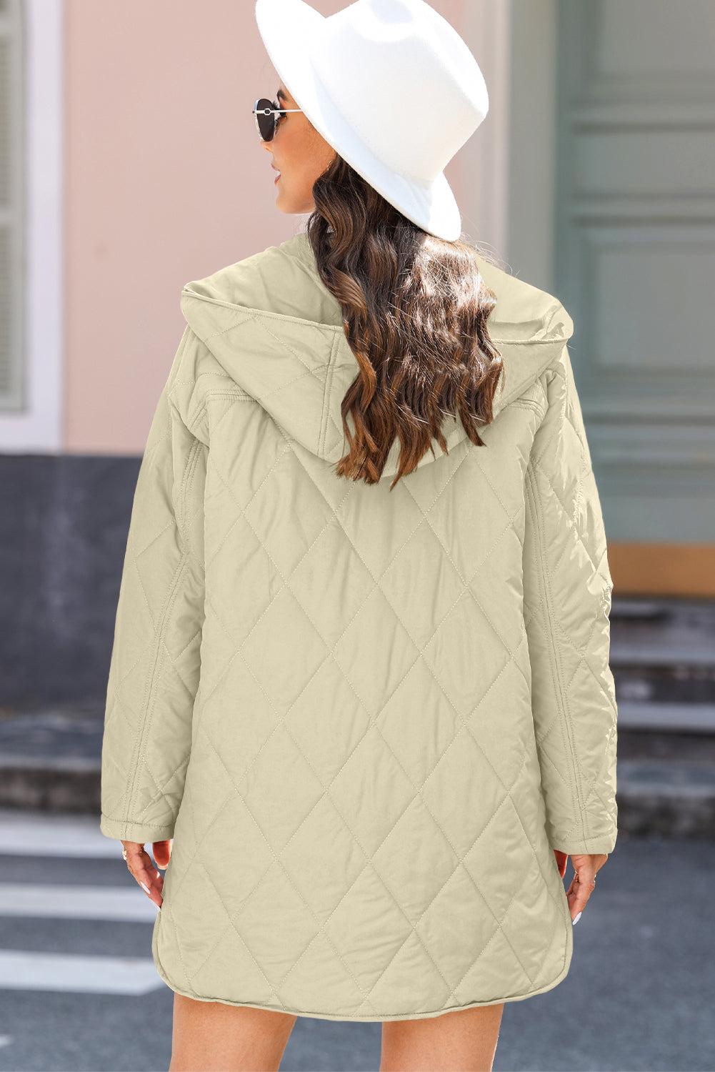 Sandstone Quilted Puffer Jacket
