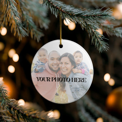 Custom Photo Christmas Ornament