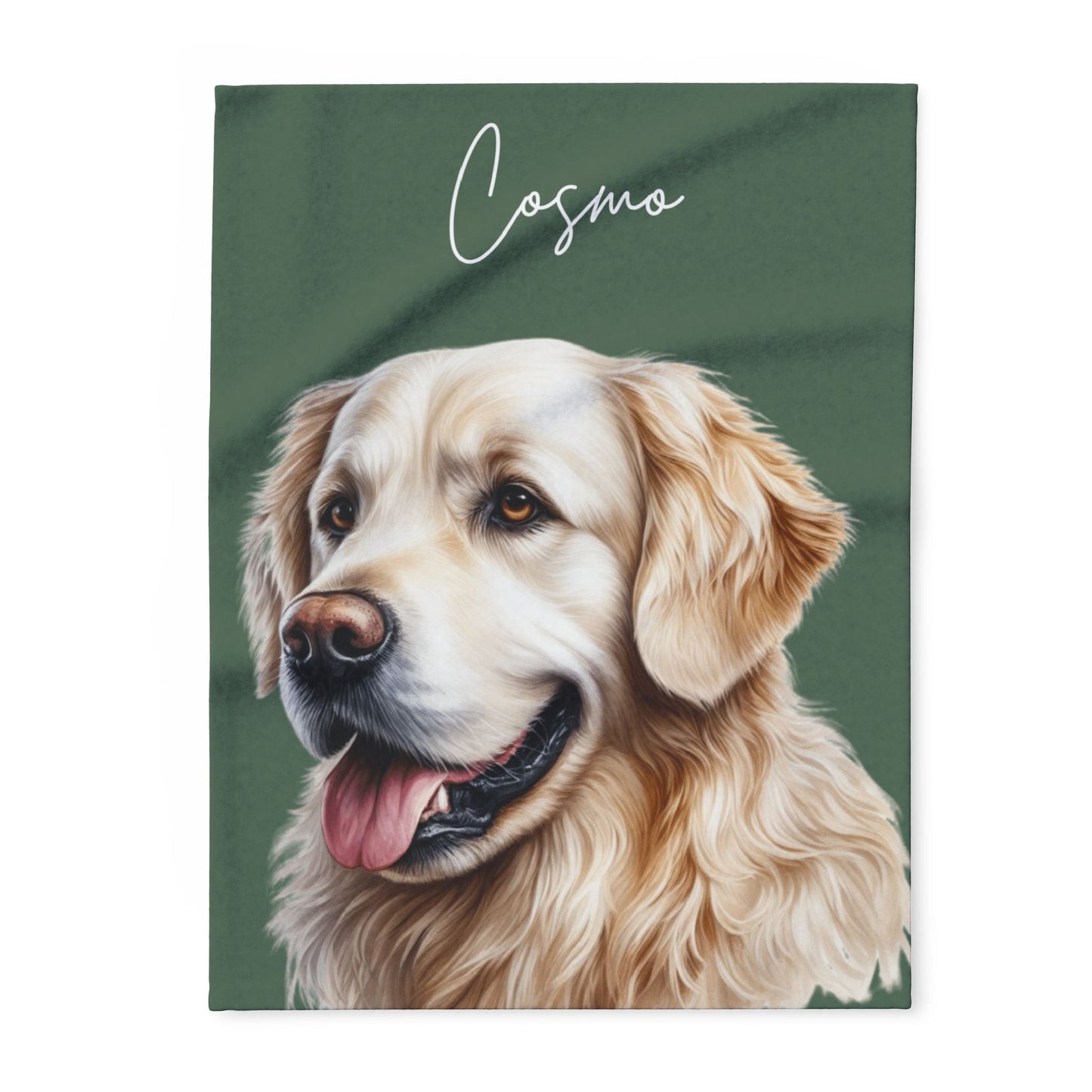 Custom Pet Portrait Blanket