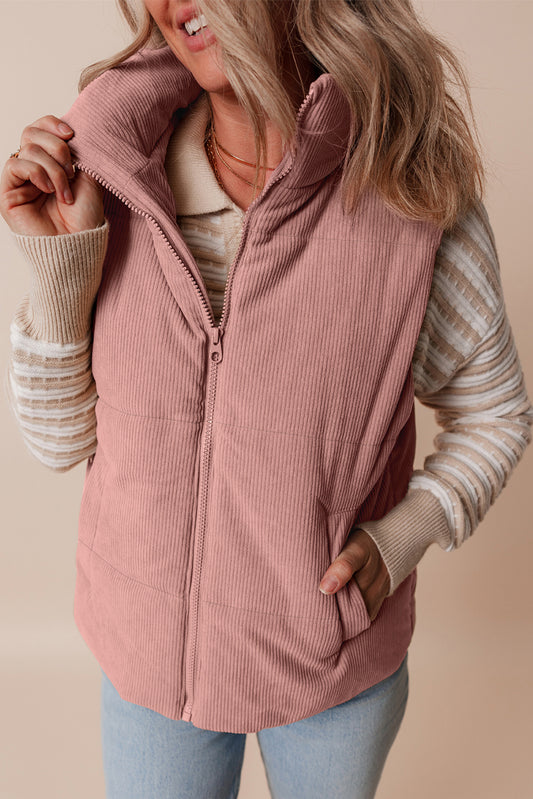 Cord Puffer Vest