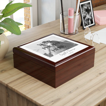 Elegant Photo Message Keepsake Jewelry Box