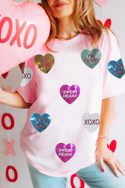 Candy Hearts Valentine Tee