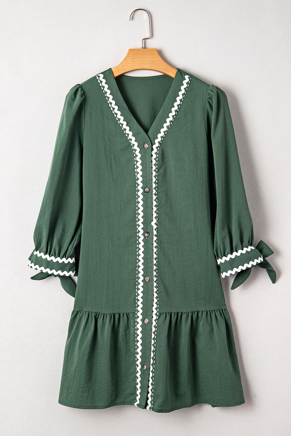 Ricrac Charm Button Dress