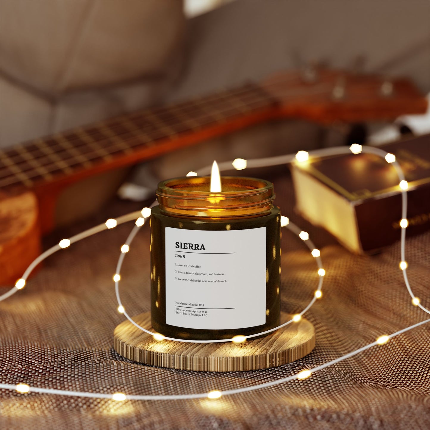 Personalized Name Definition Candle