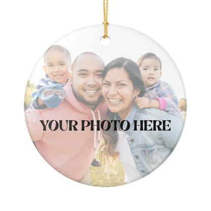 Custom Photo Christmas Ornament