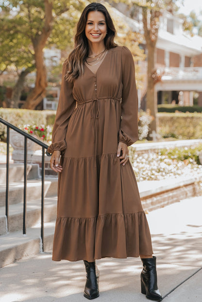 Chestnut Haven Maxi Dress