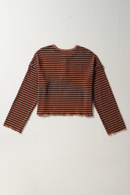 Cottage Striped Long Sleeve Top