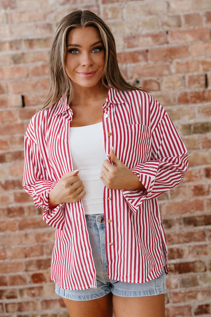 Rodeo Stripes Button-Up