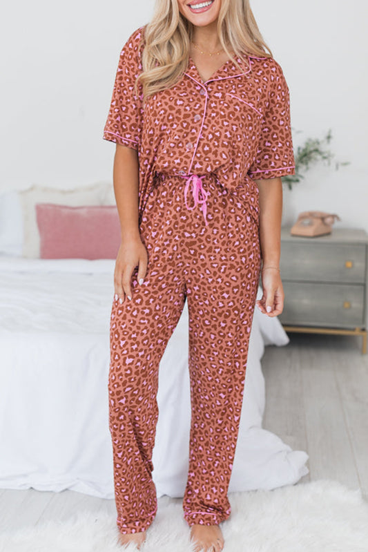 Leopard Print PJ Set