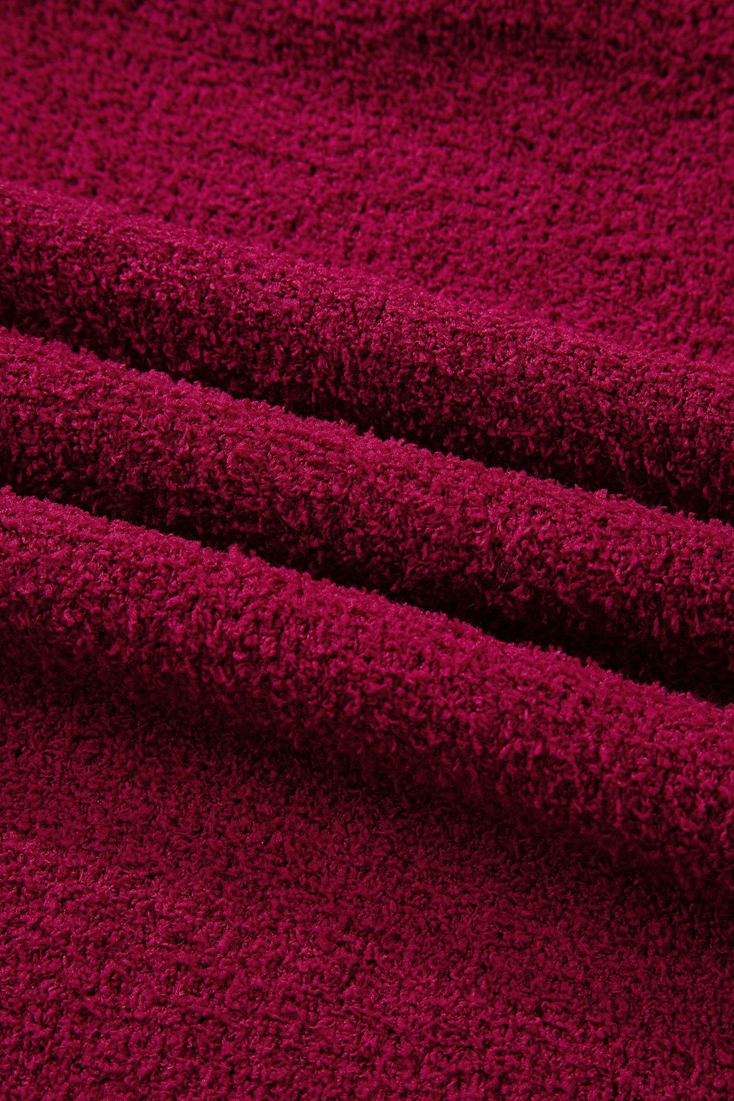 Cranberry Popcorn Knit Sweater