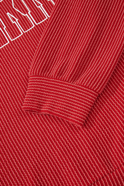 Merry & Bright Ribbed Pullover