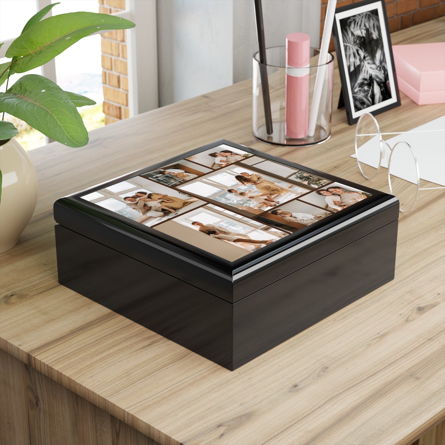 Photo Collage Memory Jewelry Box