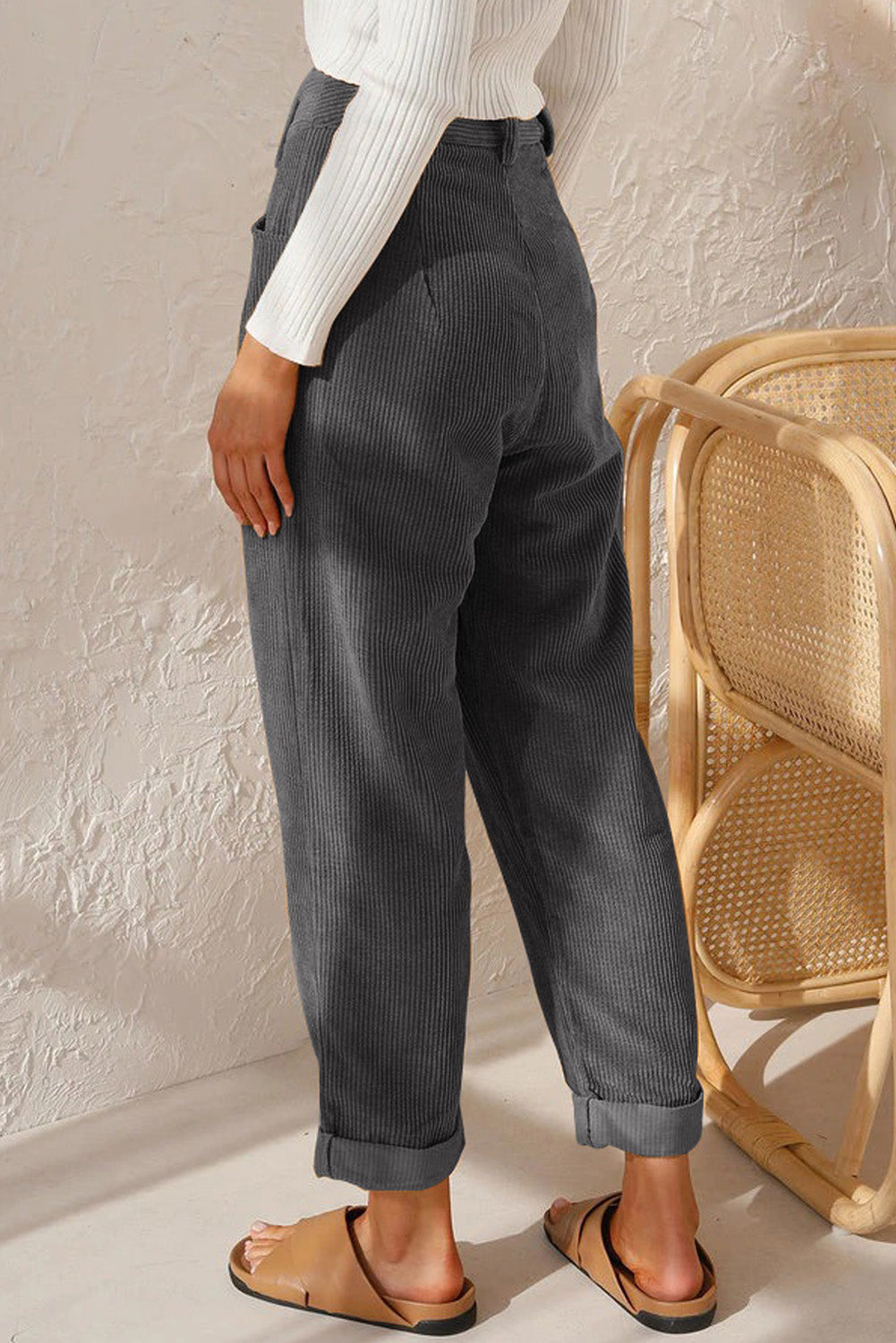 Winter Ivory Corduroy Pants