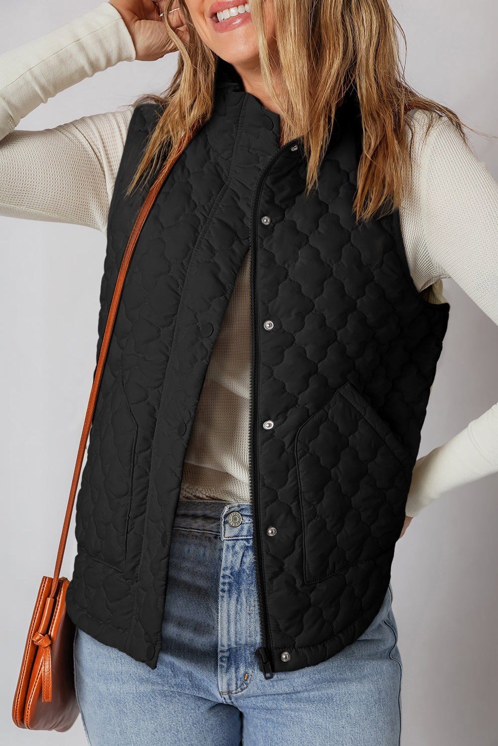 Mulberry Bloom Quilted Vest