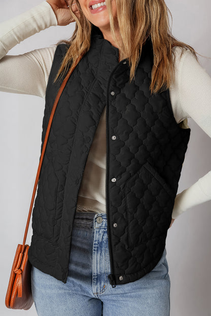 Mulberry Bloom Quilted Vest