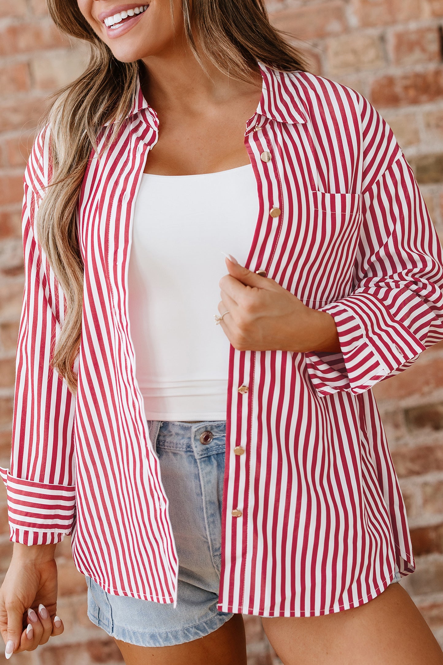 Rodeo Stripes Button-Up