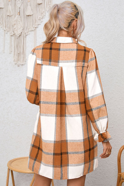 Cottage Plaid Mini Dress