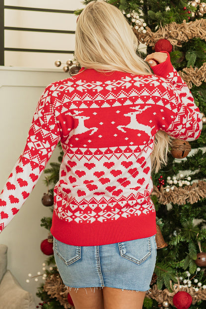 Reindeer Kisses Holiday Sweater