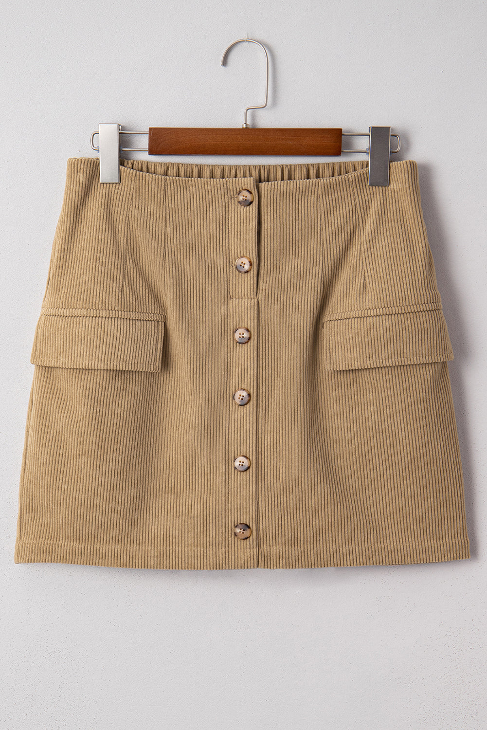 Camel Corduroy Skirt