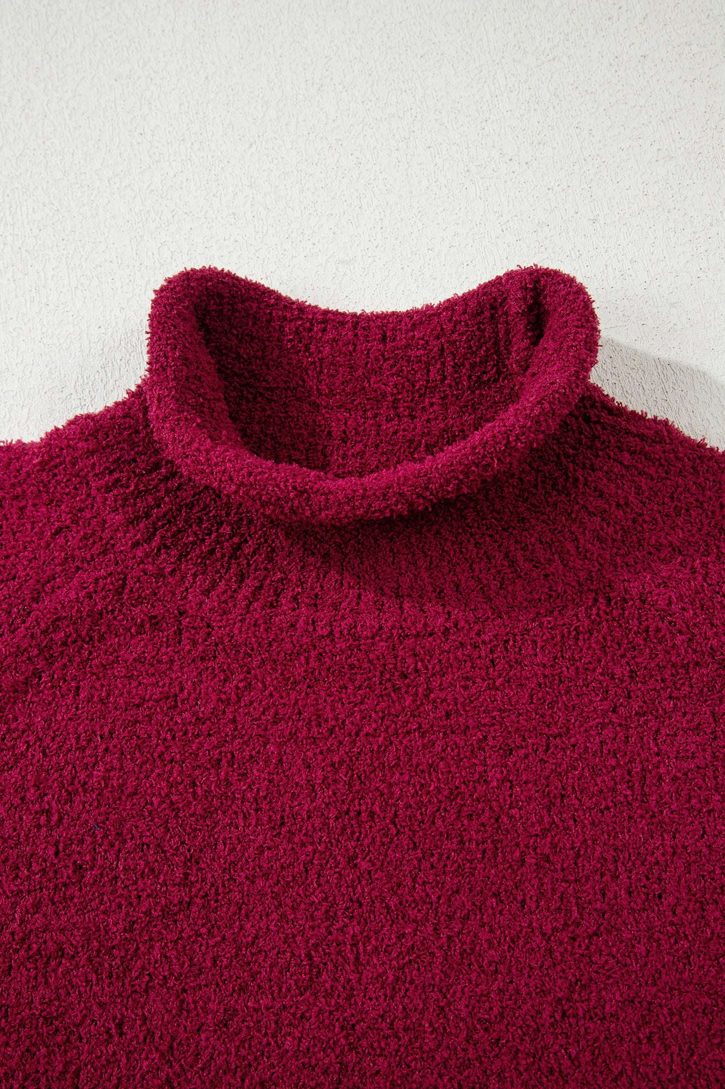 Cranberry Popcorn Knit Sweater