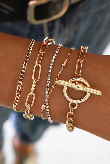 Rhinestone Bracelet Set