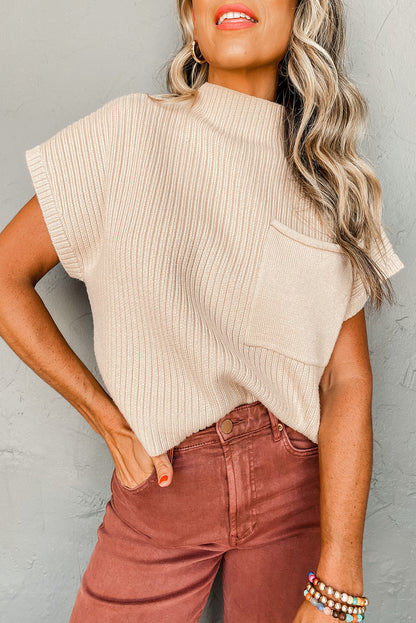 Oatmeal Patch Sweater