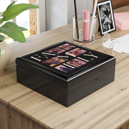 Family Collage Photo Keepsake Jewelry Box