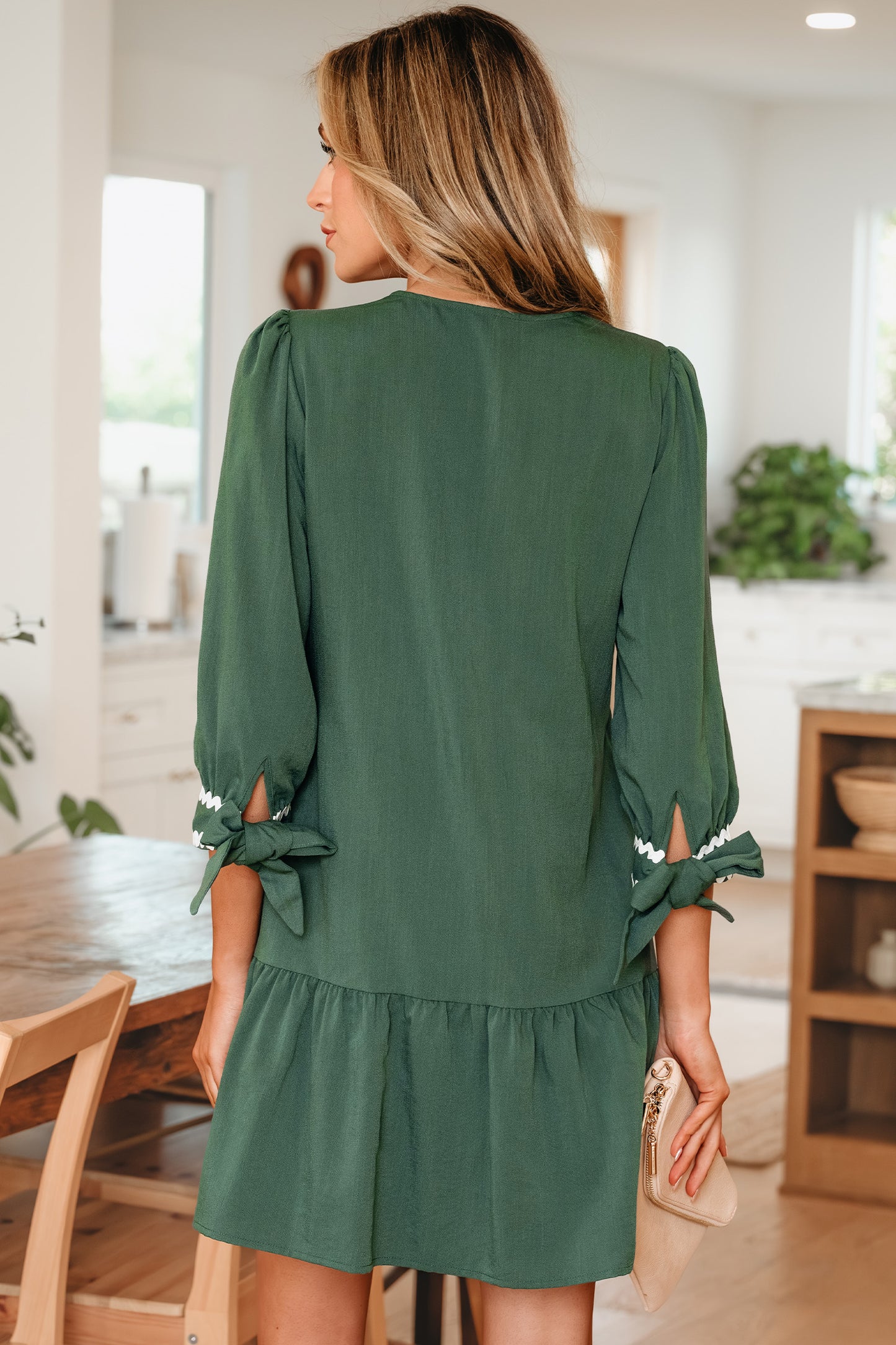 Ricrac Charm Button Dress