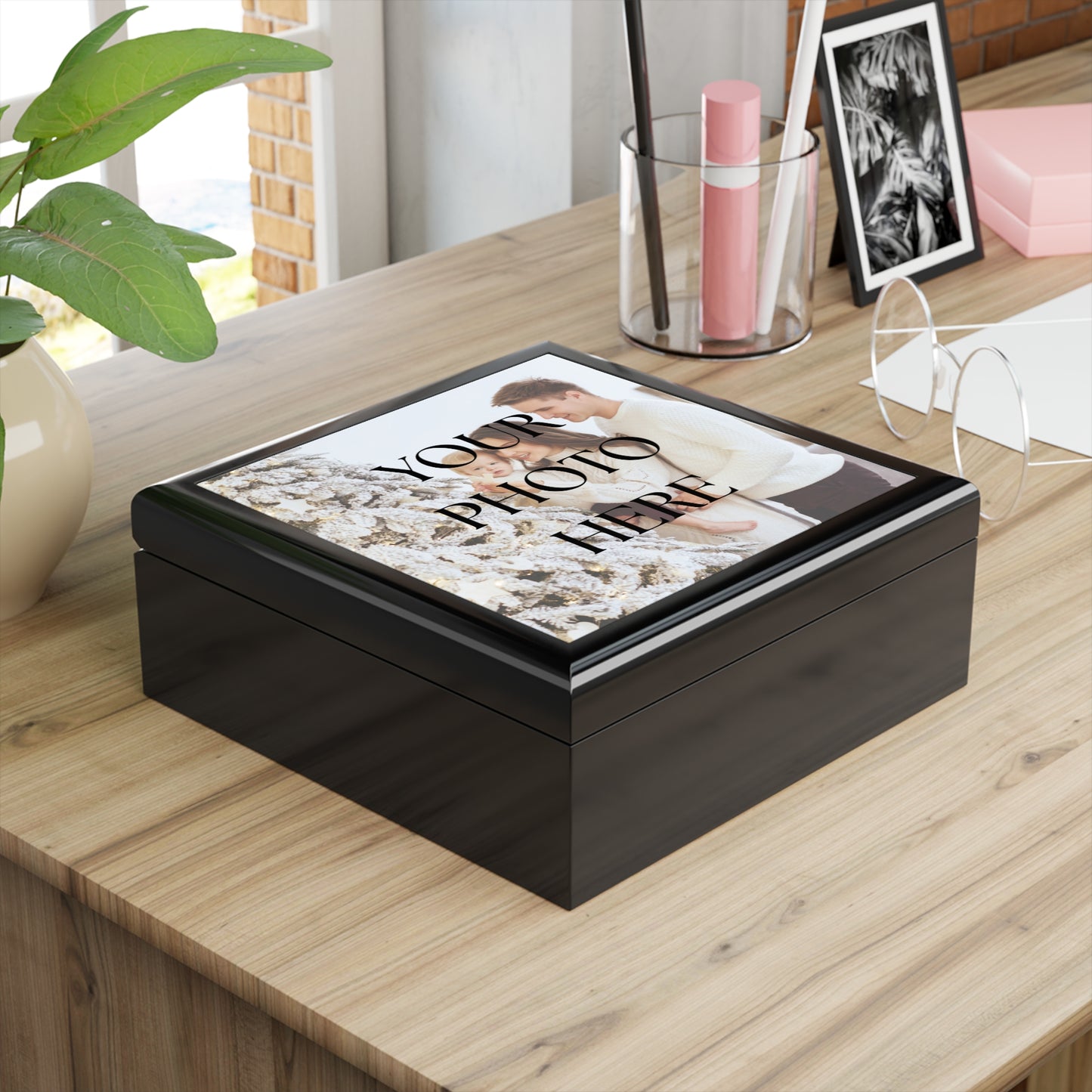Personalized Photo Keepsake Jewelry Box