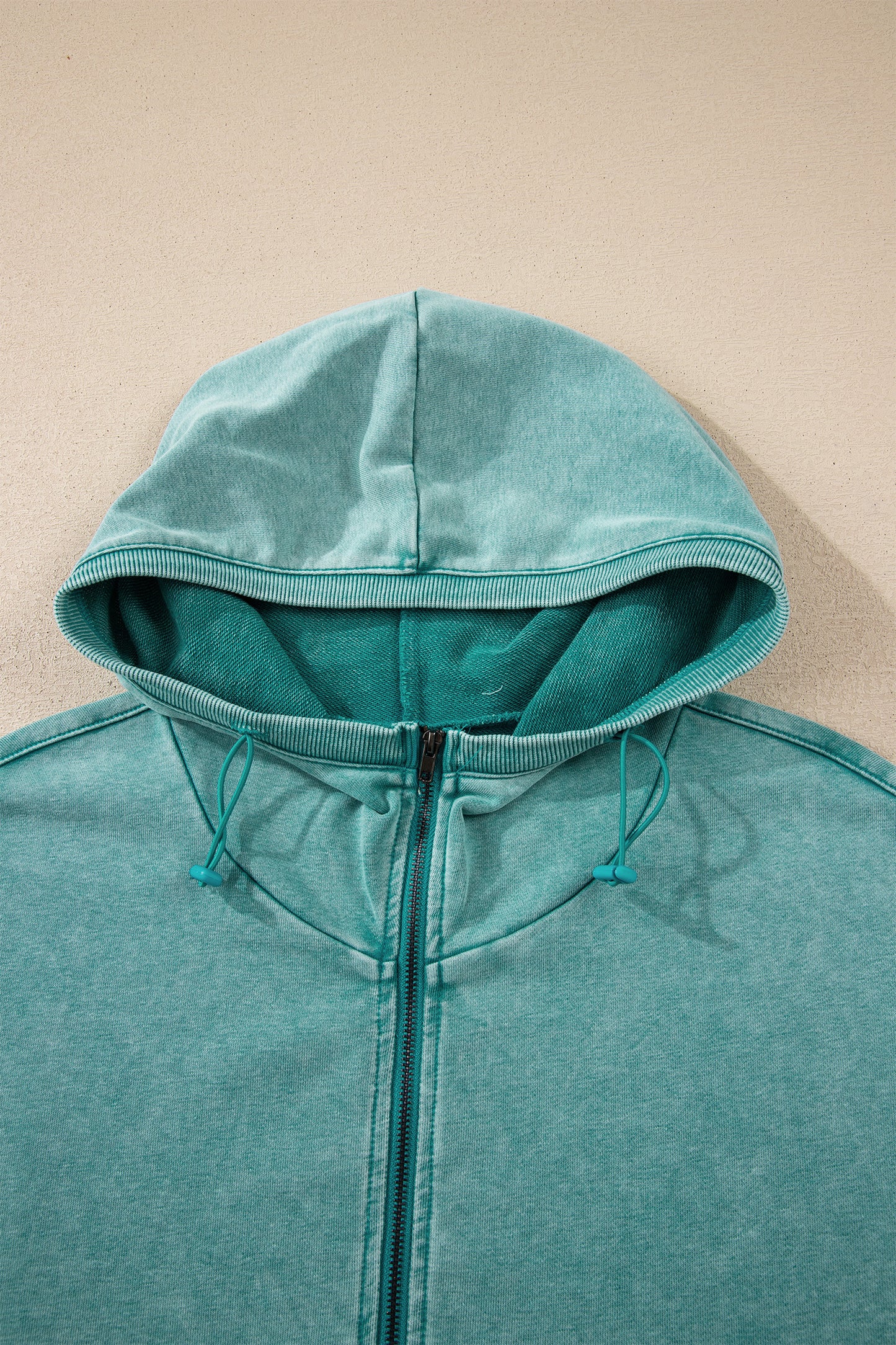 Onyx Mineral Wash Half-Zip Hoodie
