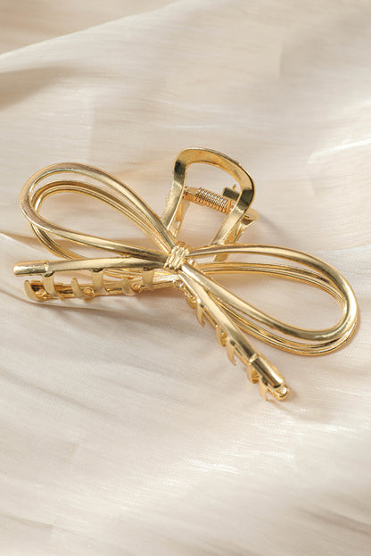 Golden Grace Bow Claw Clip