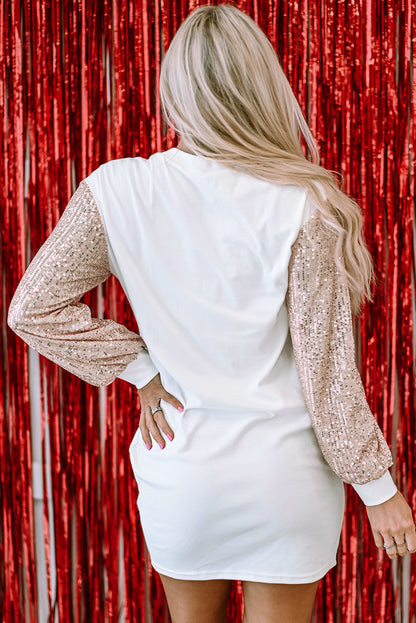 Starlight Sequin Sleeve Dress