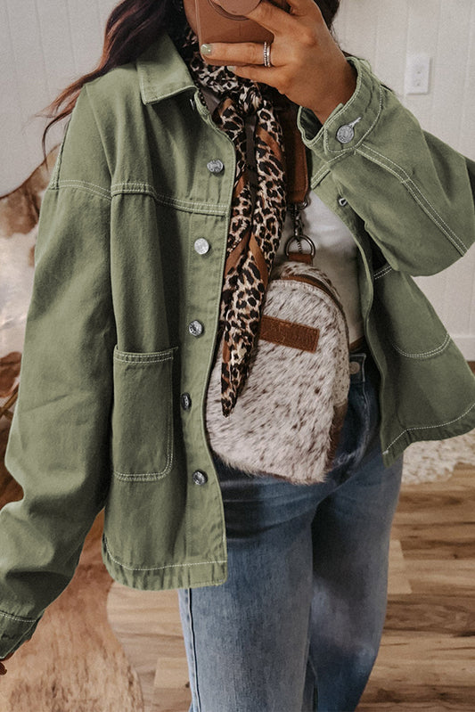 Sage Denim Jacket