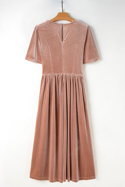 Velvet Ember Maxi Dress