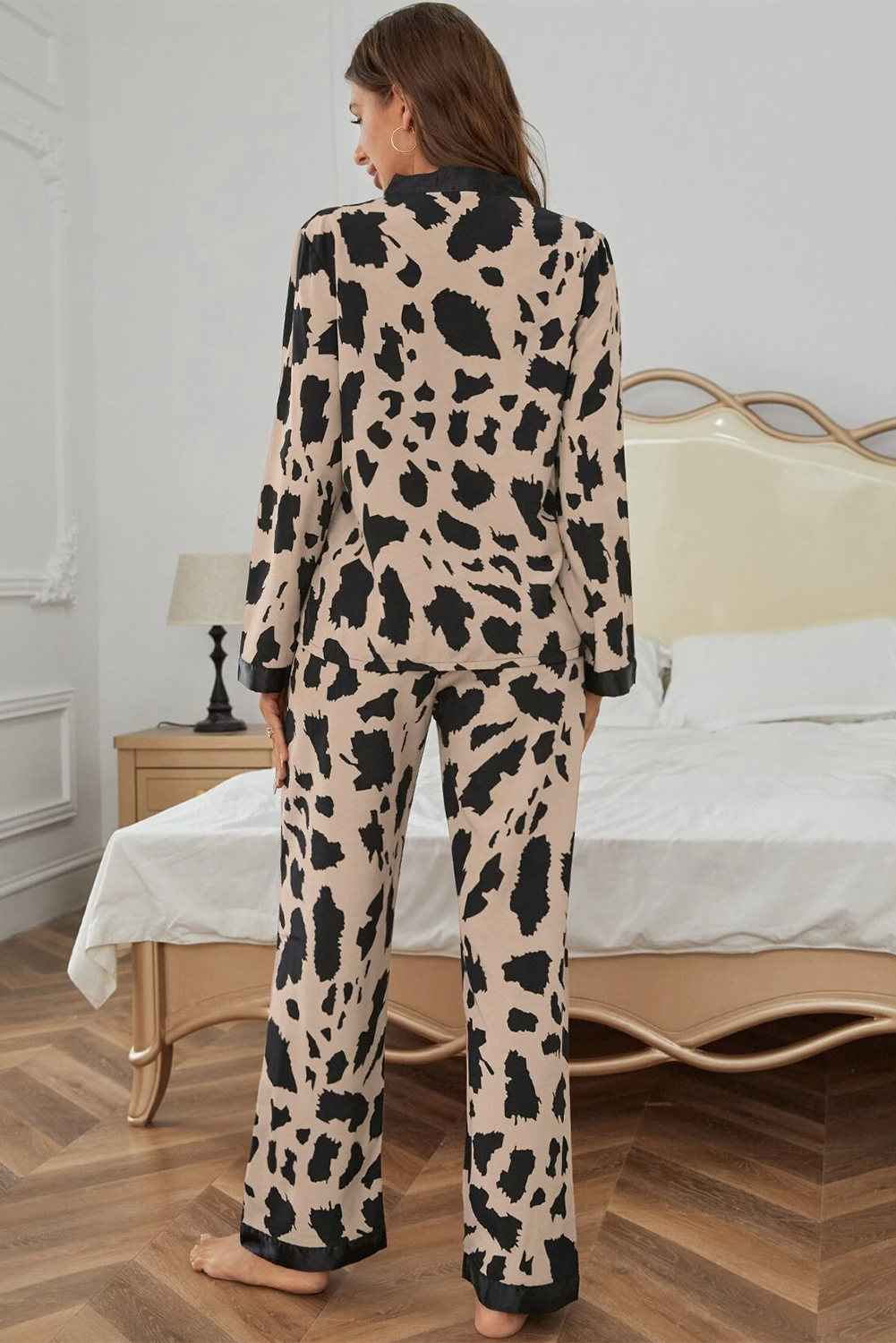 Khaki Cheetah PJ Set