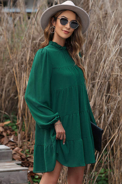 Emerald Grace Tiered Dress