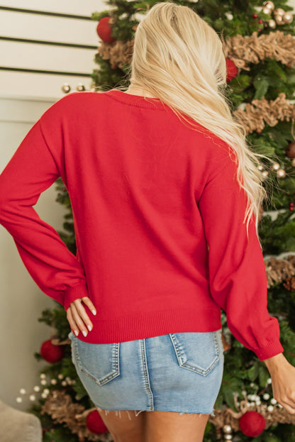 Merry & Bright Beaded Sweater