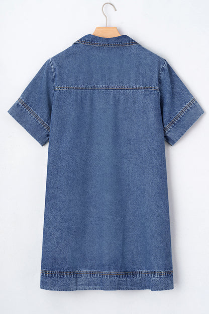 Indigo Ease Mini Dress