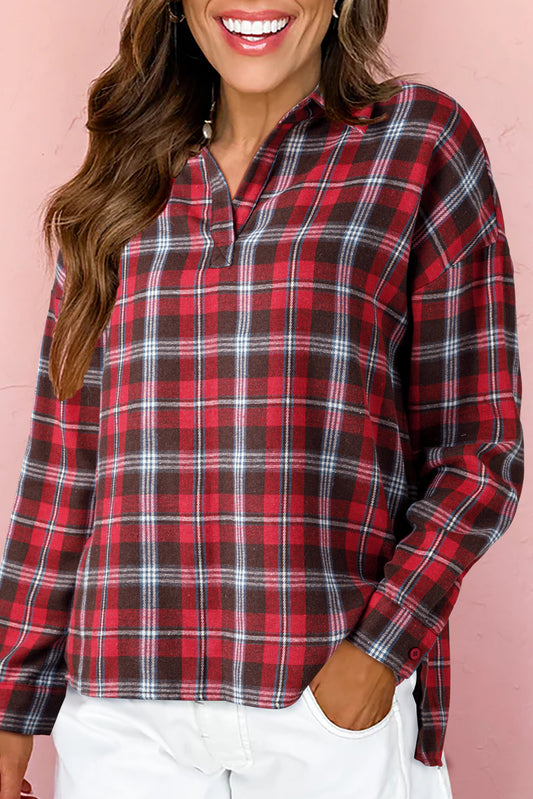 Rustic Plaid Comfort Top