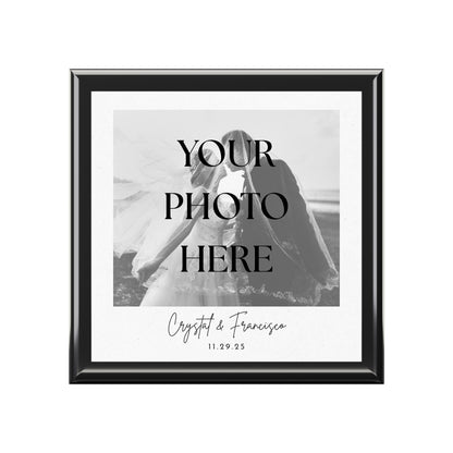 Elegant Photo Message Keepsake Jewelry Box