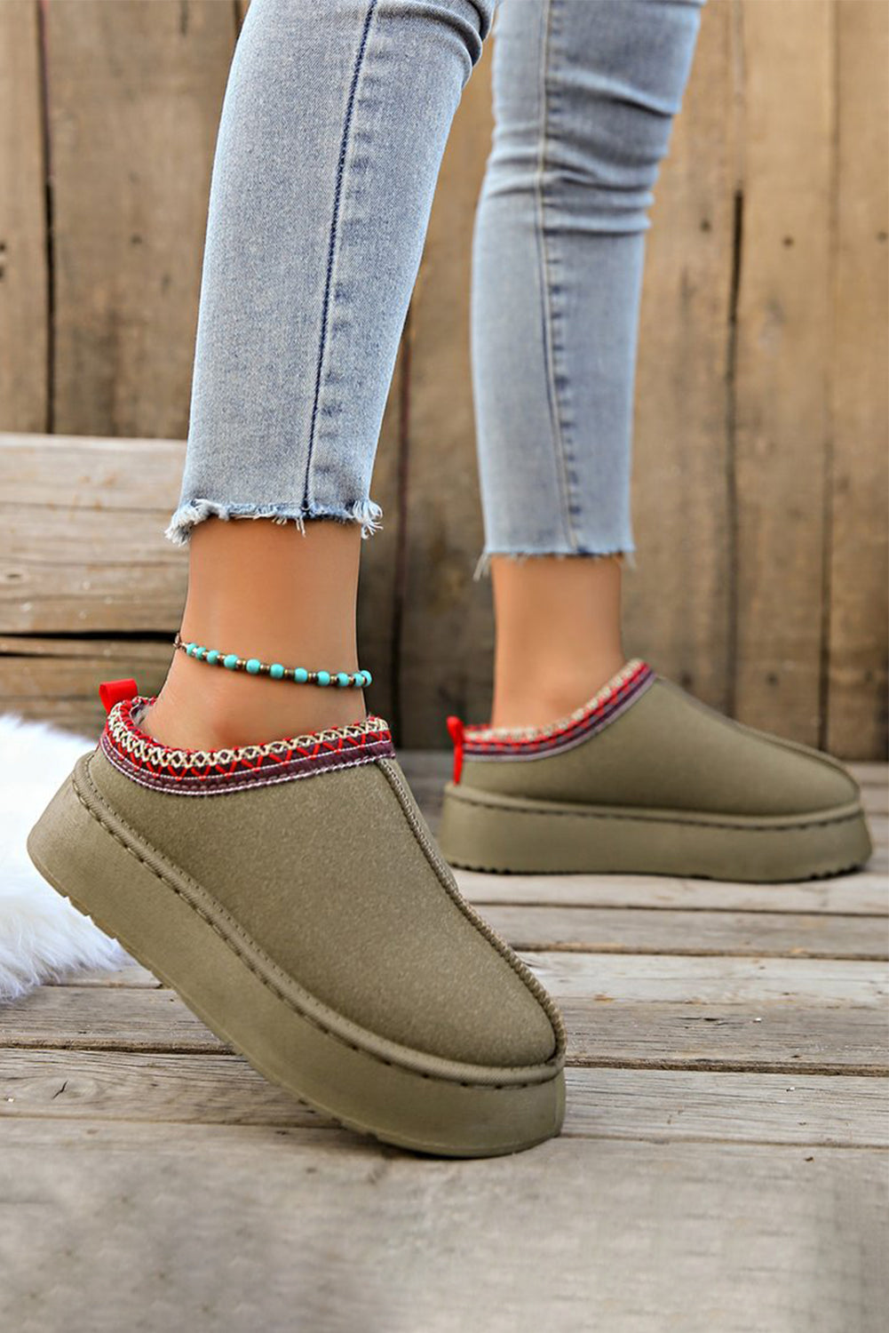 Suede Plush Boots