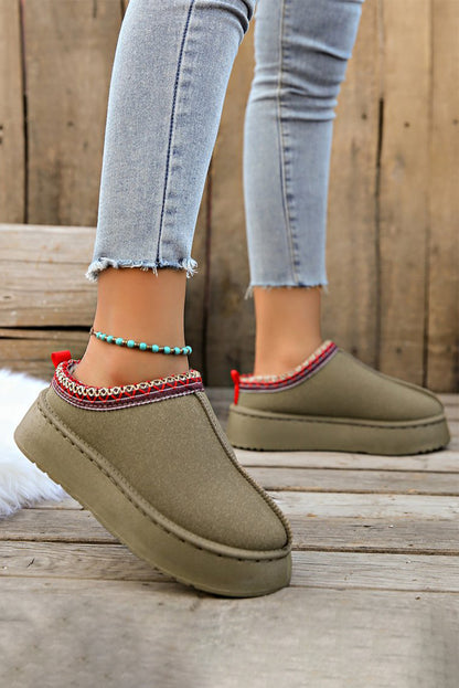 Suede Plush Boots