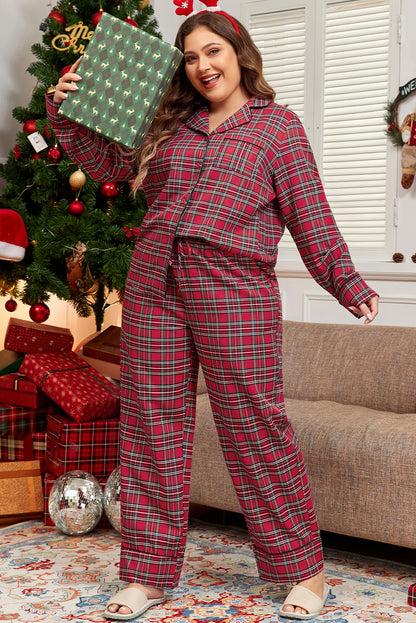 Classic Christmas Plaid Pajama Set
